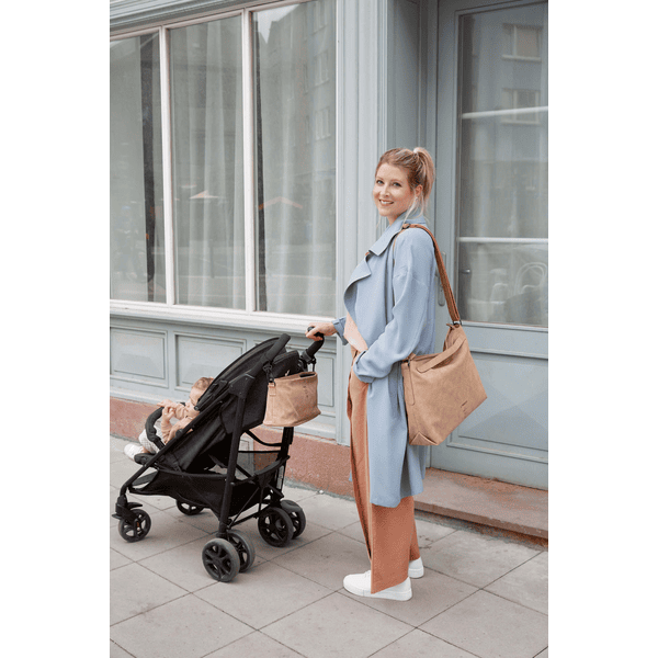 LASSIG Pram Bag Tender Buggy Organiser camel pinkorblue.pl