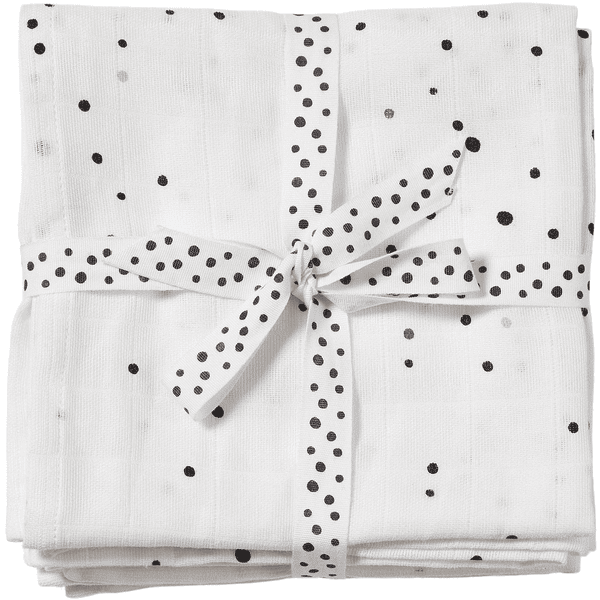 Done by Deer™ Spit Towel 2-pack Dream y dots White