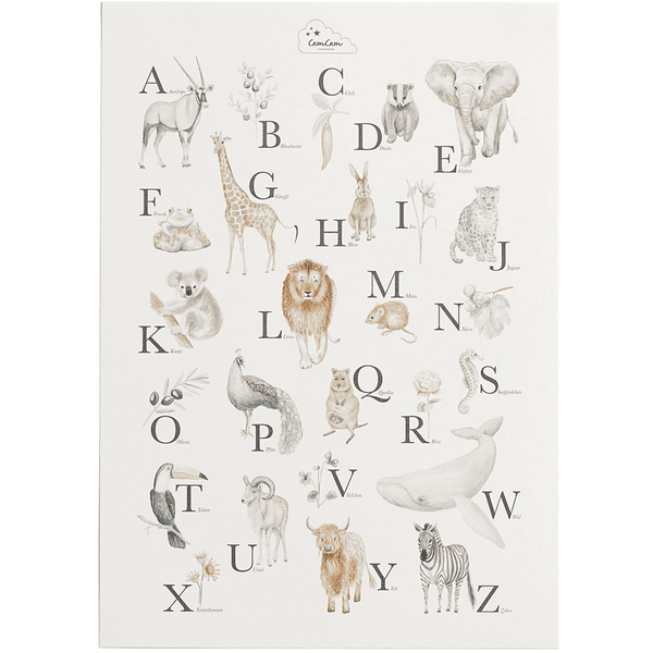 Cam Cam® COPENHAGEN Alphabet Poster Tiere & Pflanzen