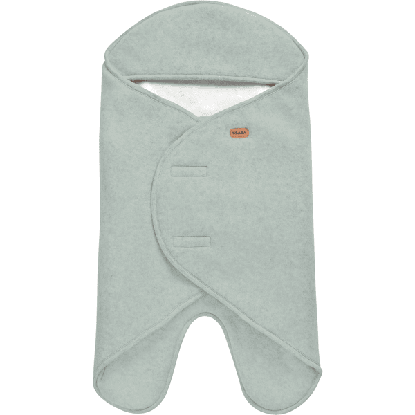 BEABA  Babyfilt Baby nomad e Dubbel fleece salvia grön vit 0-6 månader