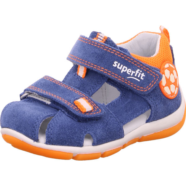 superfit Boys Sandale Freddy blau/orange (mittel)