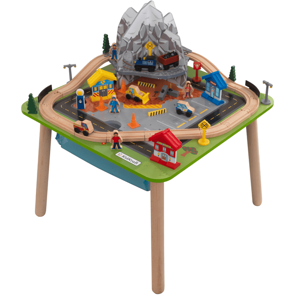 Kidkraft Circuit de train et table montagne rocheuse bois 10176