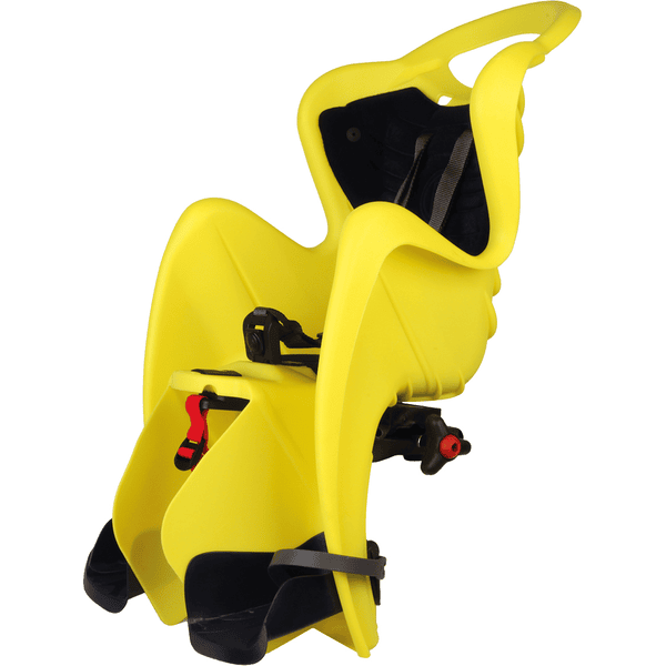 BELLELLI Cykelstol Mr Fox rack mount Yellow HI VIZ