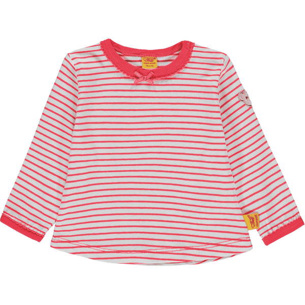 Steiff Girl s shirt met lange mouwen, strepen rood 