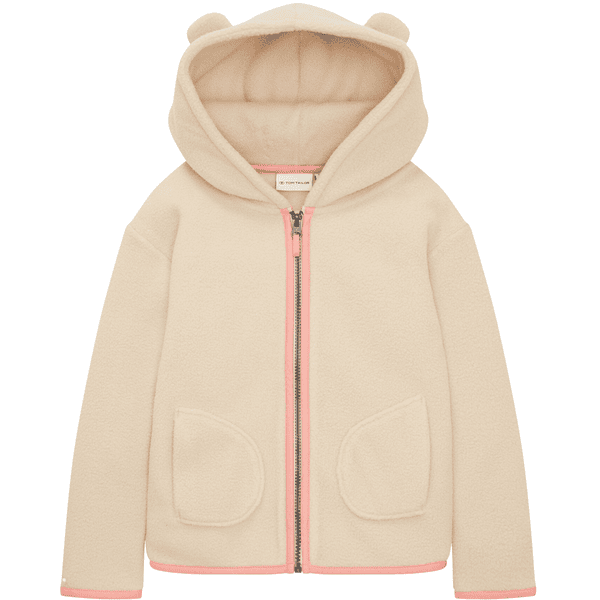  TOM TAILOR Sweatjakke Teddy Soft Lys beige