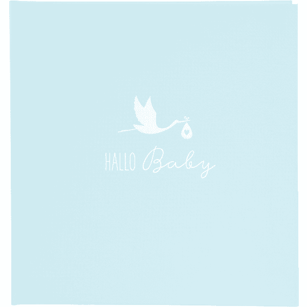 goldbuch Album pour bébé - Bleu Cigogne