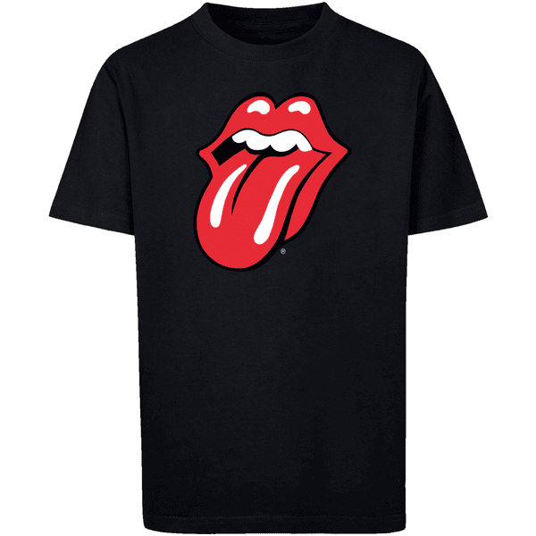 F4NT4STIC T-Shirt The Rolling Stones Zunge Rot schwarz