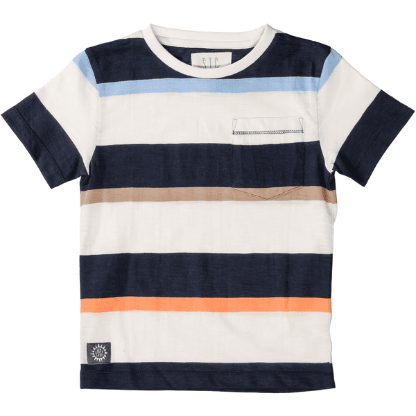 Staccato  T-shirt mörk marinrandig randig