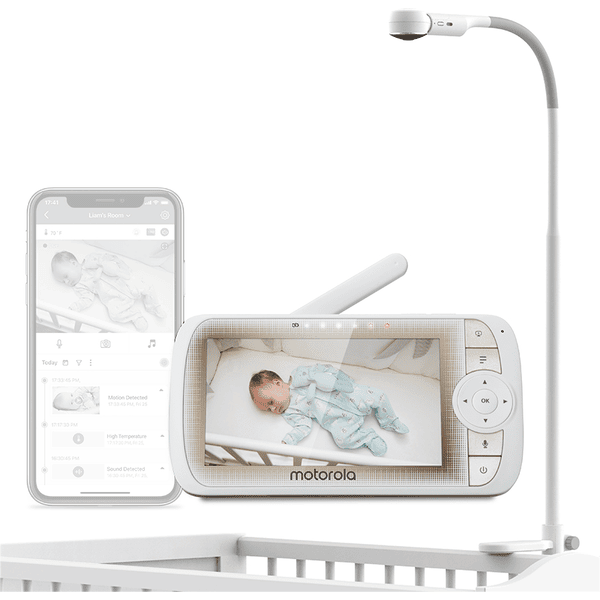 Motorola Baby Monitor e Babyphone VM65X Connect con supporto per lettino