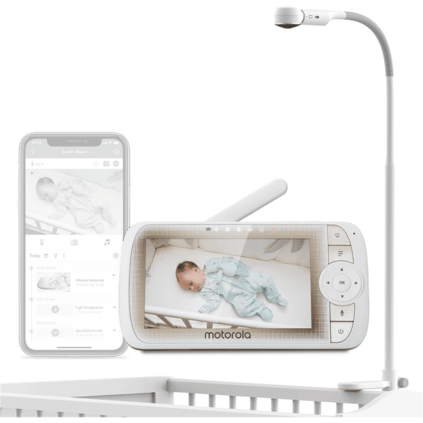 Motorola Babyphone vidéo numérique VM65X Connect fixation lit enfant