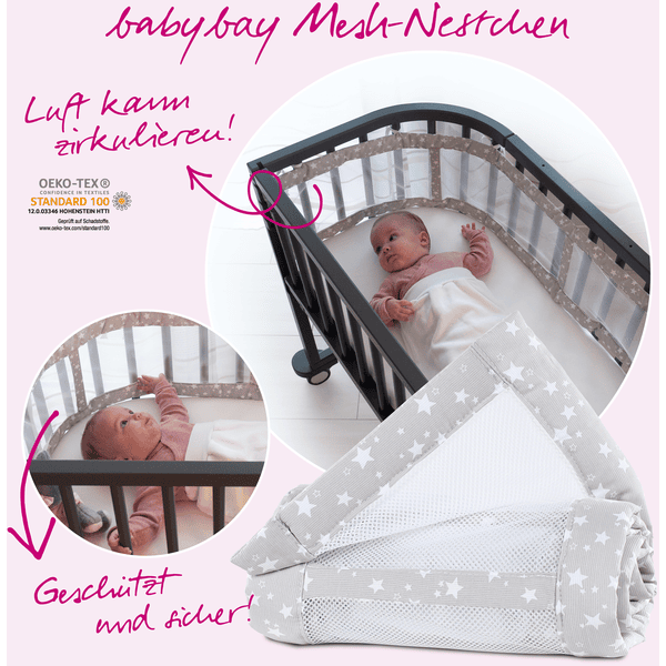 Boxspring Babybay mit weißer hot Nestumrandung