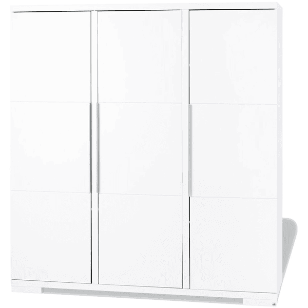 Pinolino Armoire enfant 3 portes Polar mat blanc