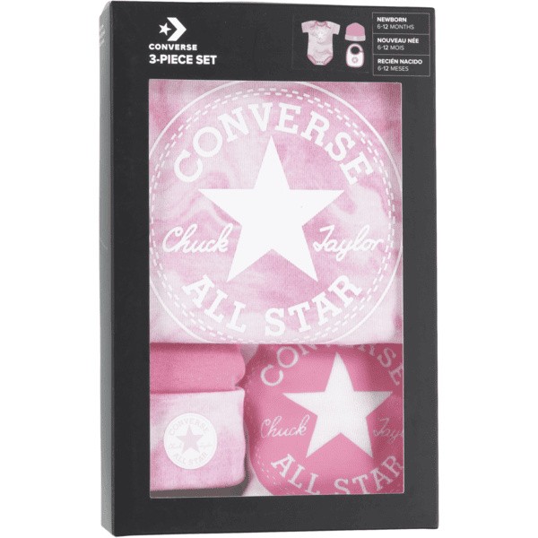 Converse baby set rosa hotsell
