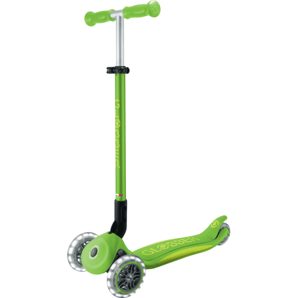 GLOBBER LIGHTS PRIMO FOLDABLE PLUS groen-lime groen, met verlichte wielen