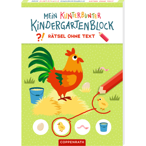 Coppenrath Mein kunterbunter Kindergartenblock: Rätsel ohne Text - Bauernhof