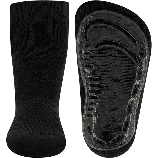 Ewers Stoppersocken Softstep Uni schwarz