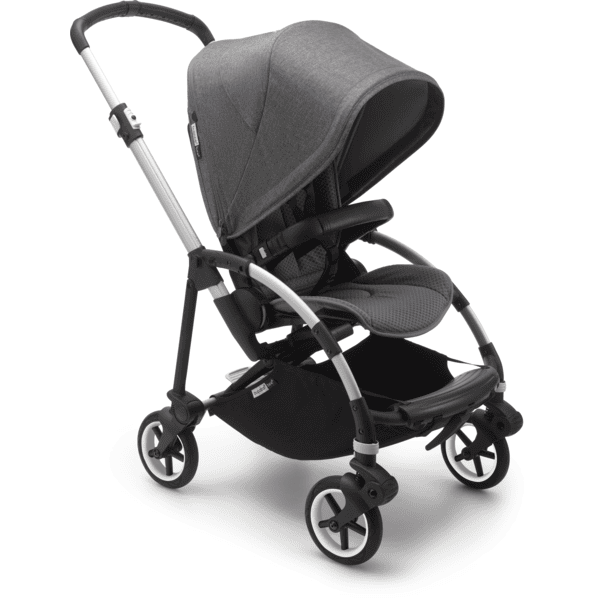 bugaboo Poussette Bee 6 classique complète châssis alu/habillage grey melange