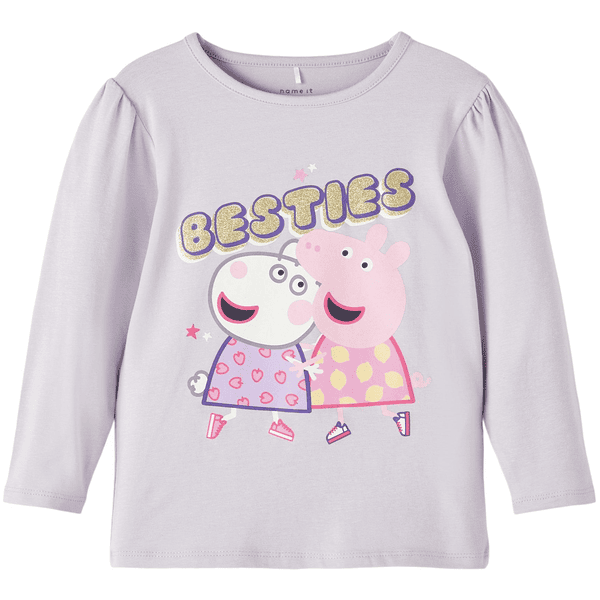 name it Camisa Manga Larga Peppa Pig Nmfnora Orchid Petal
