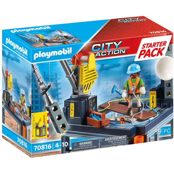 PLAYMOBIL  ® Starter Pack Construction Site con argano