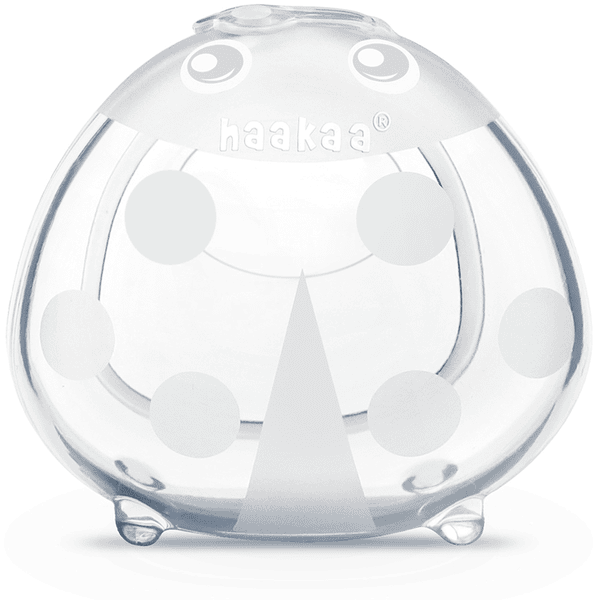 haakaa® Moule de congélation pour lait maternel repas bébé 4 compartiments  silicone peach