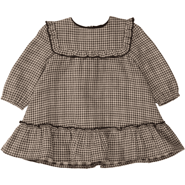 STACCATO Langarmkleid dark stone check