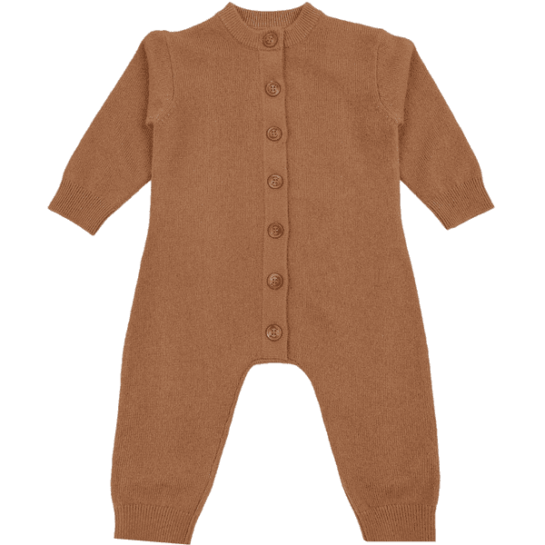 LITTLE Combinaison enfant cachemire cognac