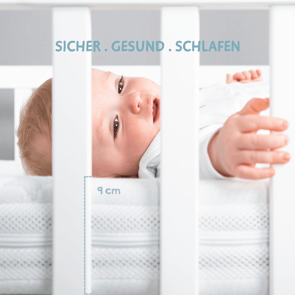 Materasso per lettino safe asleep®, AIR BALANCE PLUS, 70 x 140 x 9 c –  roba