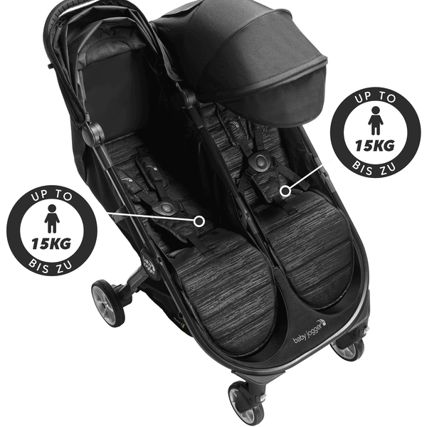 naakt Herformuleren selecteer baby jogger Duo kinderwagen City Tour 2 Double Pitch Black | pinkorblue.nl