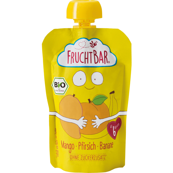 FRUCHTBAR® Bio-Püree Mango-Pfirsich-Banane 100g ab dem 6.Monat