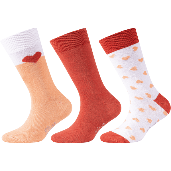 S.Oliver Socken Junior originnals organic 3er-Pack faded rose