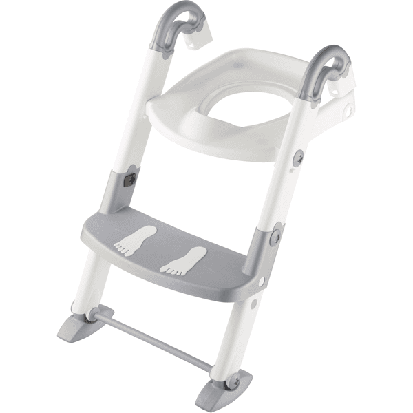 Rotho Babydesign Toilettentrainer Kidskit 3-in-1 silbergrau / weiß