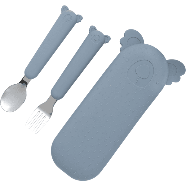 the cotton cloud Besteckset mit Etui Zoe the Koala smokey blue