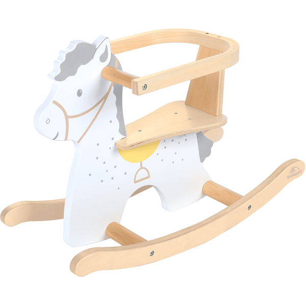 Bieco Cavallo a Dondolo per Bambini, Mucca 60 cm | Seggiolino a Dondolo per  Bambini con Cintura di Sicurezza | Cavalluccio a Dondolo | Dondolo per