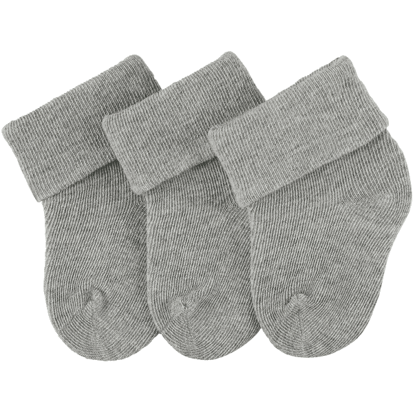 Sterntaler ensimmäiset sukat 3-pack hopea melangea