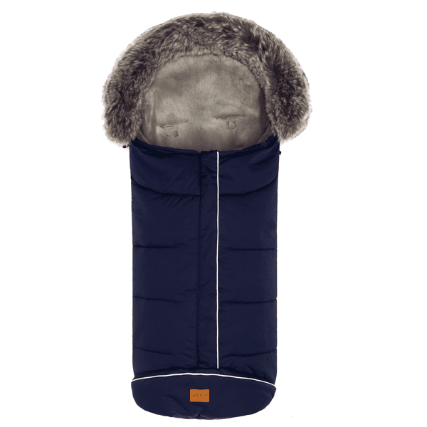 fillikid Winterfußsack Mavensi mit Lammfelleinlage navy