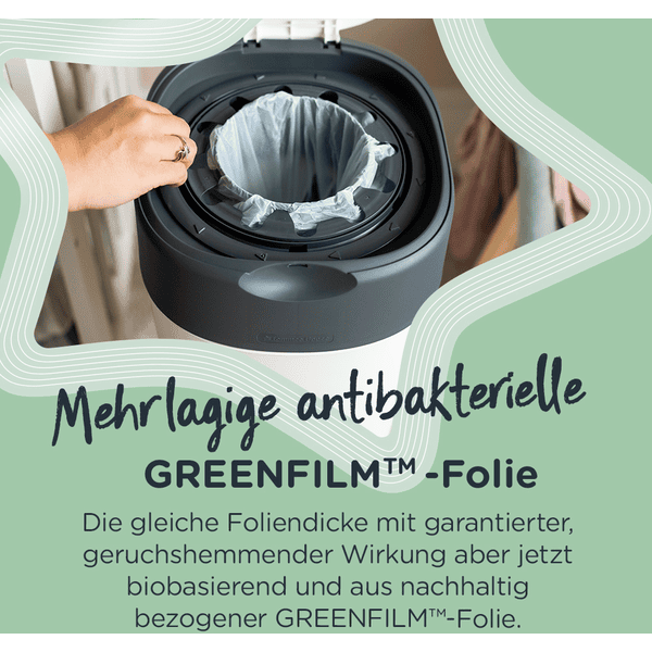 Recharge poubelle à couches avancée antibactérienne TOMMEE TIPPEE : le  rouleau à Prix Carrefour