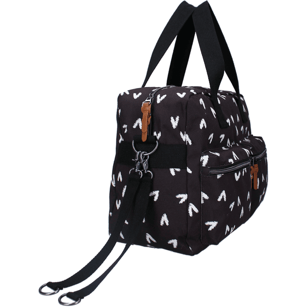 Kidzroom Borsa per pannolini care Bambino su Heart Black 