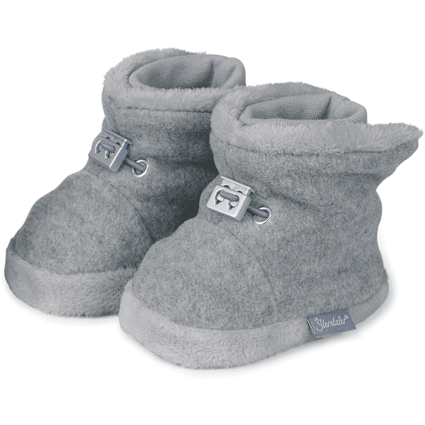 Sterntaler Stiefel Teddyflausch silber melange