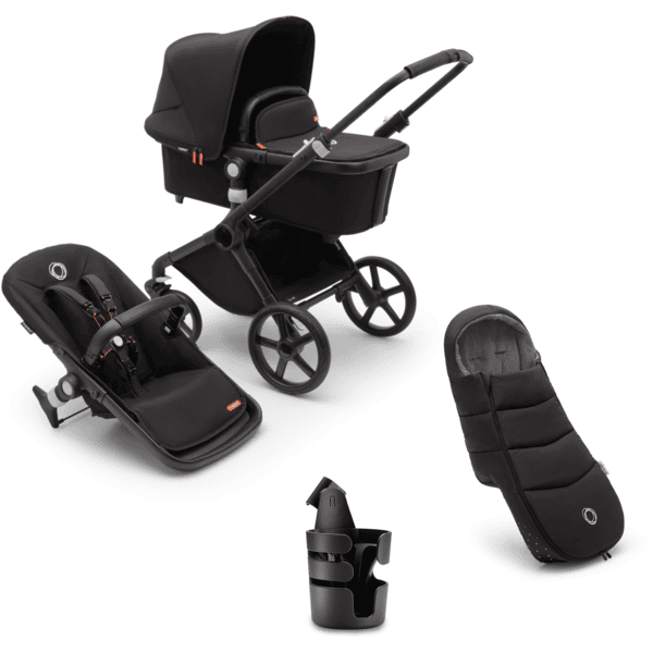 bugaboo Barnevogn Fox Cub Complete Black / Mid night  Black 