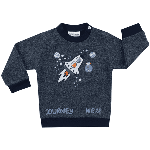 JACKY Sweatshirt SPACE JOURNEY dunkelblau melange