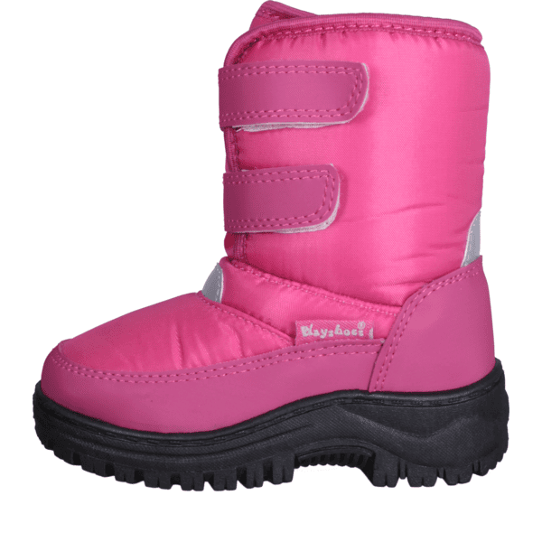  Playshoes  Winterlaarsje met klittenbandsluiting roze