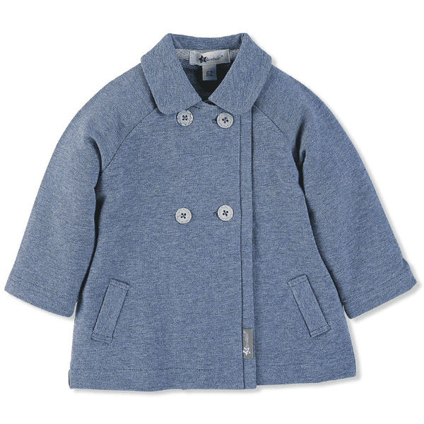 Sterntaler Girl s Baby Jacket Sudor azul medio mélange
