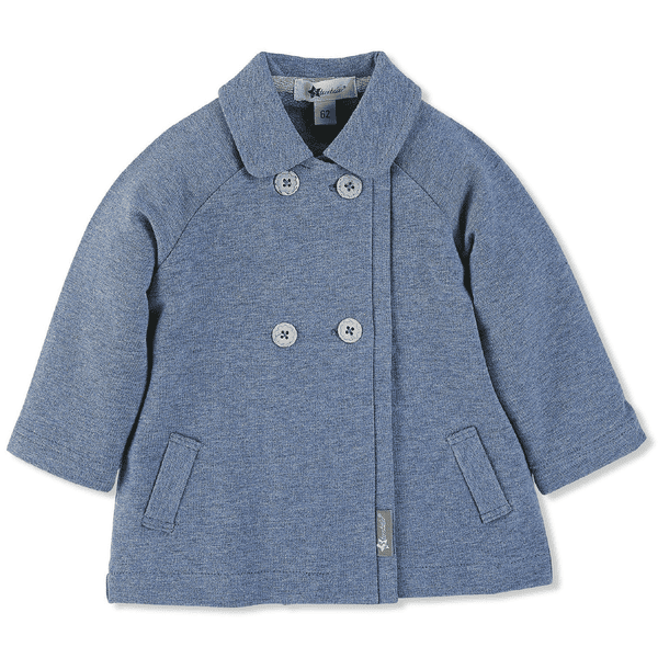 Sterntaler Girls Baby-Jacke Sweat mittelblau melange