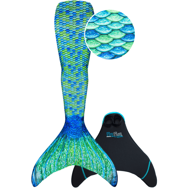 XTREM Toys and Sports - FIN FUN Pinne da sirena Mermaidens Aussie Green