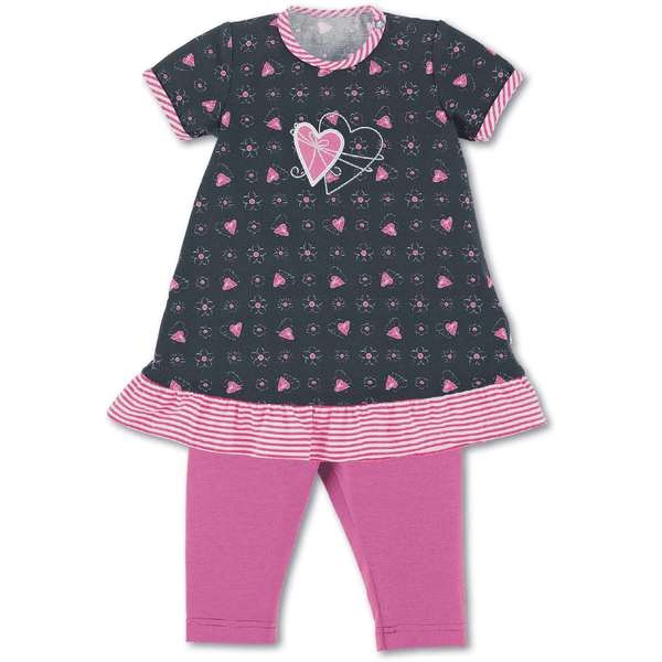 Sterntaler Robe de bébé avec leggings marine 