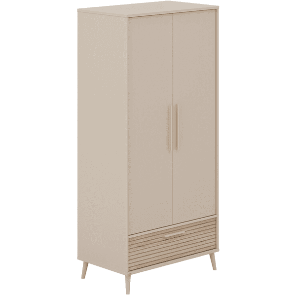 PAIDI Kleiderschrank Eefje 2 türig mit Lade cashmere beige