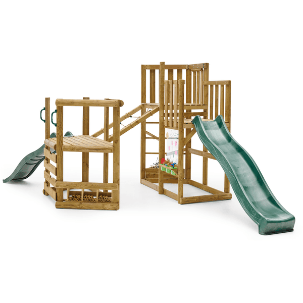 plum® Aire de jeu toboggan Discovery Adventure bois