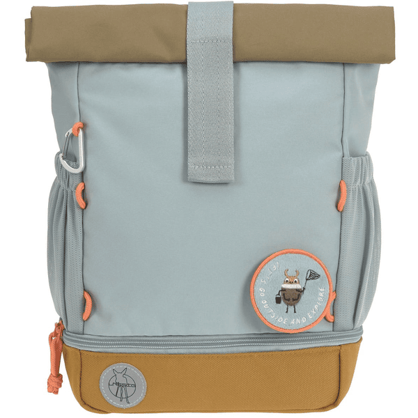 LÄSSIG Mini Rolltop Backpack, Nature light blue