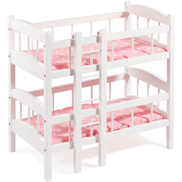 howa łóżko piętrowe dla lalek różowe