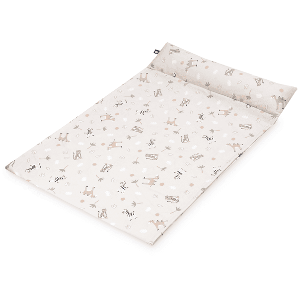 JULIUS ZÖLLNER Jersey hoes Loop Comfy voor aankleedkussen Softy Savannah beige 85 x 75 cm